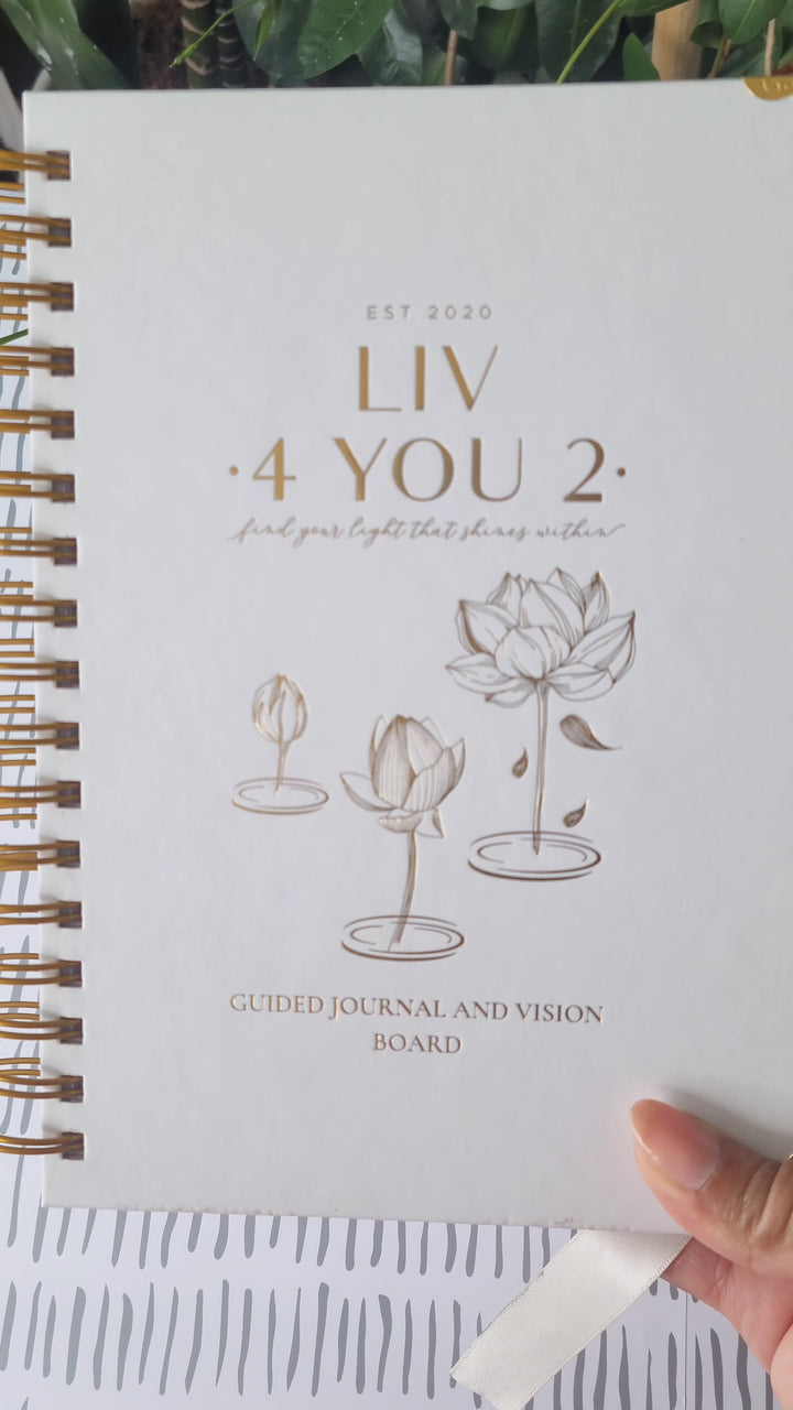 Guided Manifestation Journal and Vision Board Planner – Liv 4 You 2